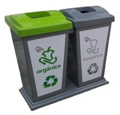 cestos para separacion de residuos ecologico para basura organica e inorganica