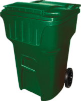 contenedores de plástico con tapa y ruedas vic 360 litros capacidad hd color verde