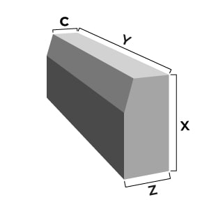 guarnicion de concreto tipo recta