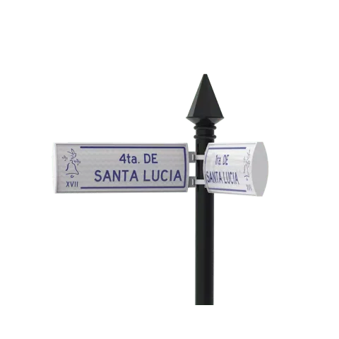 nomenclatura de calle 770 con luz LED en polimero RCB