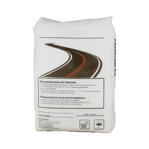 cubeta de pintura vial termoplastica blanca para senalizacion horizontal