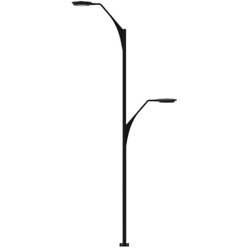 variacion brazo vehicular y peatonal poste modelo marbella