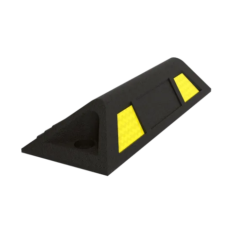 tope polietileno Forte amarillo con reflejantes negros